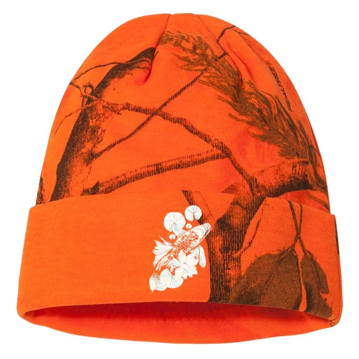 Japanese Zen Koi Fish Pond Kati - 12in Camo Beanie