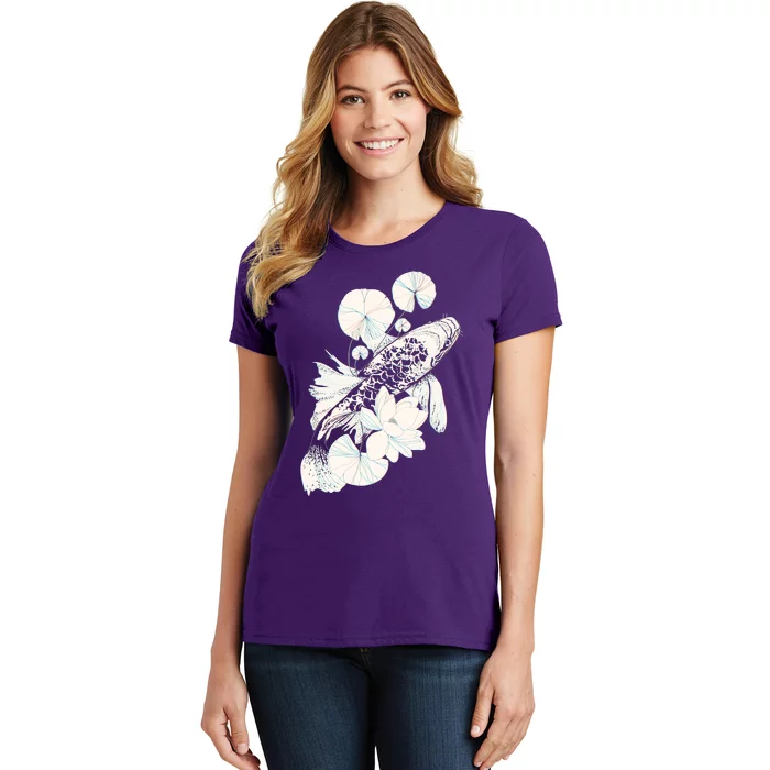 Japanese Zen Koi Fish Pond Women's T-Shirt