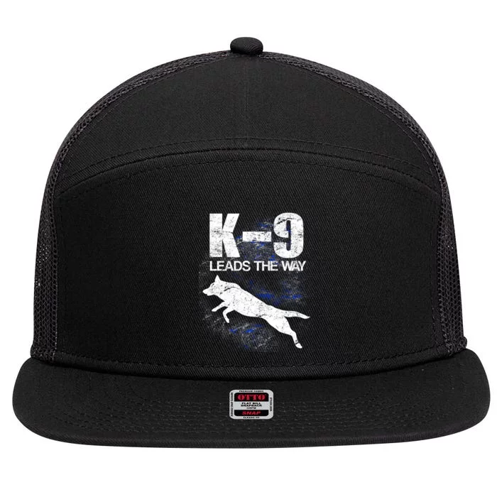 K-9 Leads The Way 7 Panel Mesh Trucker Snapback Hat