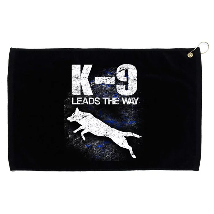 K-9 Leads The Way Grommeted Golf Towel