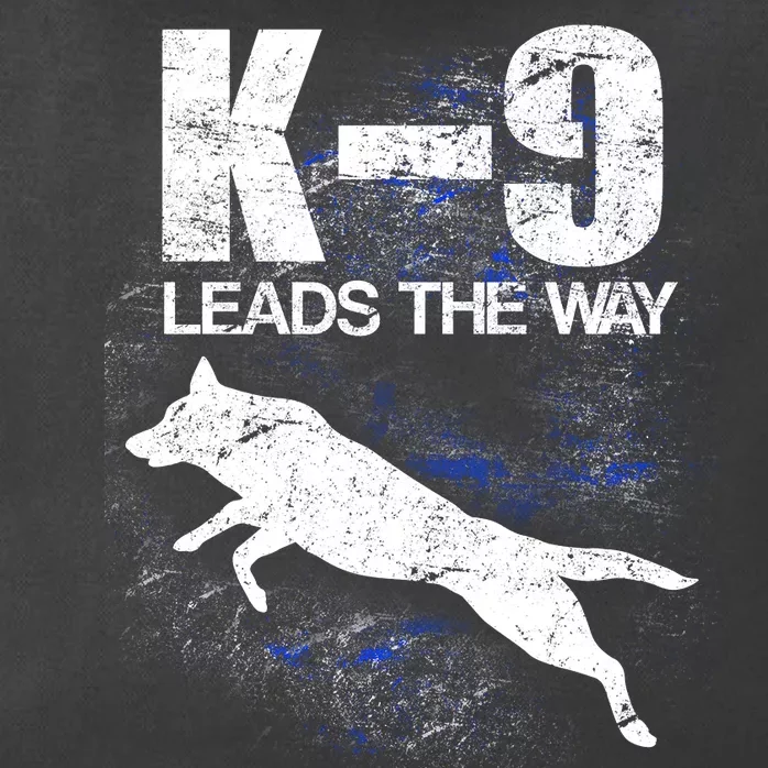 K-9 Leads The Way Zip Tote Bag