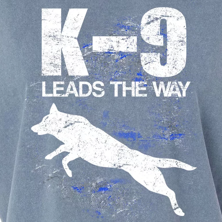 K-9 Leads The Way Garment-Dyed Women's Muscle Tee