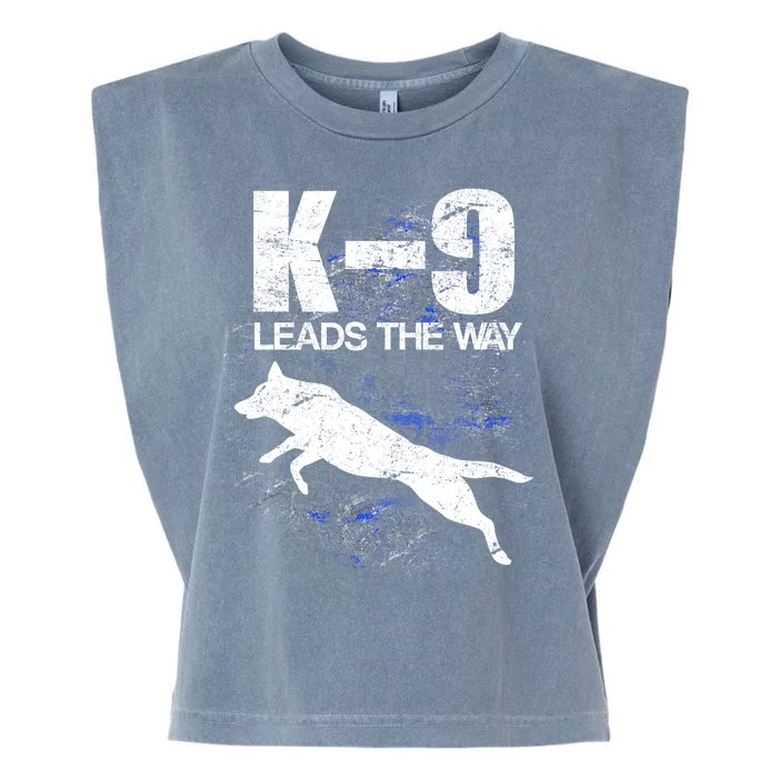 K-9 Leads The Way Garment-Dyed Women's Muscle Tee