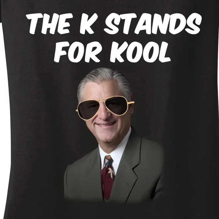 K Stands For Kool David K.Bernard Women's V-Neck T-Shirt