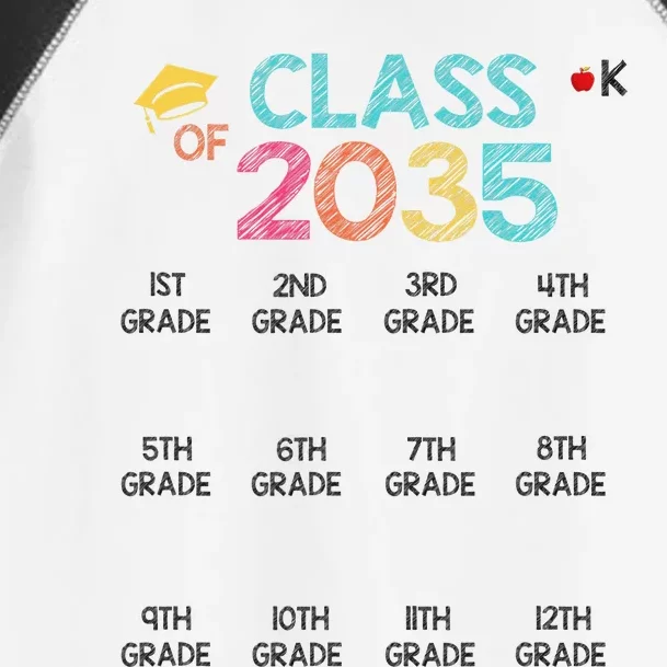 K -12th grade hand prints space Graduation Class of 2035 Toddler Fine Jersey T-Shirt