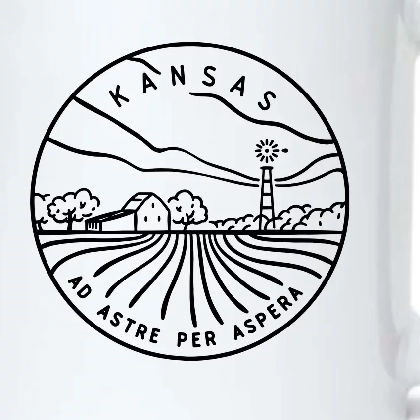 Kansas 1861 State Of Kansas Black Color Changing Mug