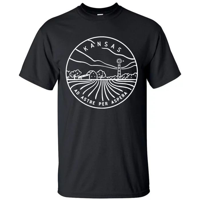 Kansas 1861 State Of Kansas Tall T-Shirt