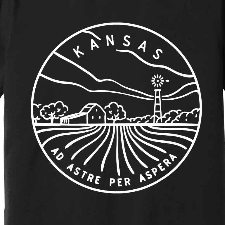 Kansas 1861 State Of Kansas Premium T-Shirt