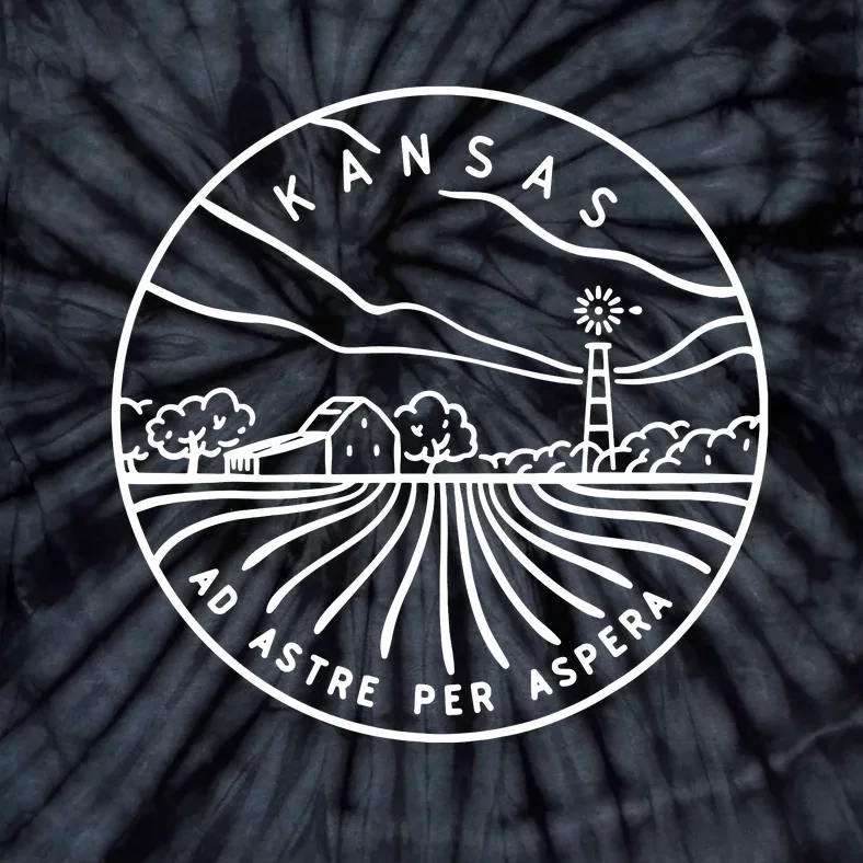 Kansas 1861 State Of Kansas Tie-Dye T-Shirt