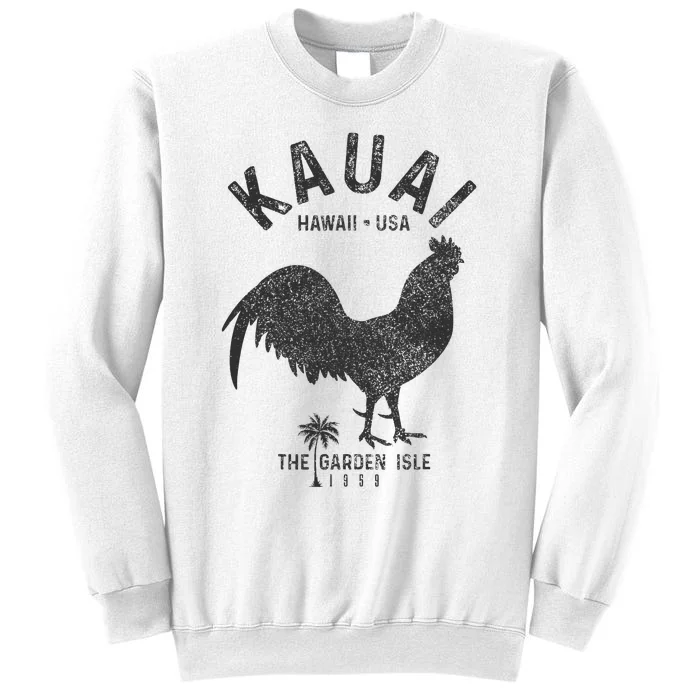 Kauai 1959 The Garden Isle Chicken Hawaii Vintage Hawaiian Sweatshirt