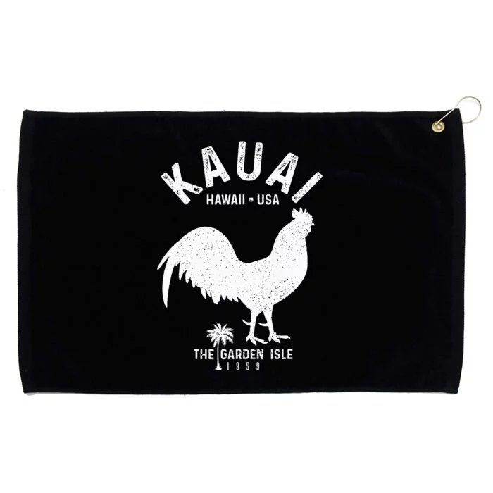 Kauai 1959 The Garden Isle Chicken Hawaii Vintage Hawaiian Grommeted Golf Towel