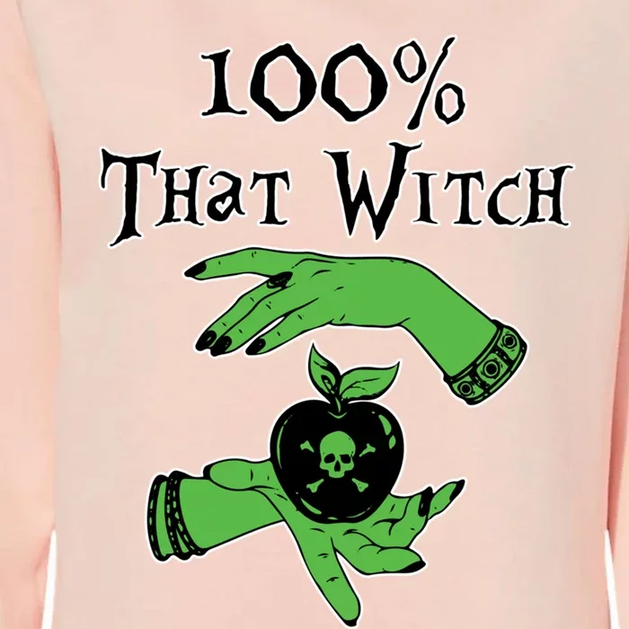 Kccreations 100% That Witch Gift Womens California Wash Sweatshirt