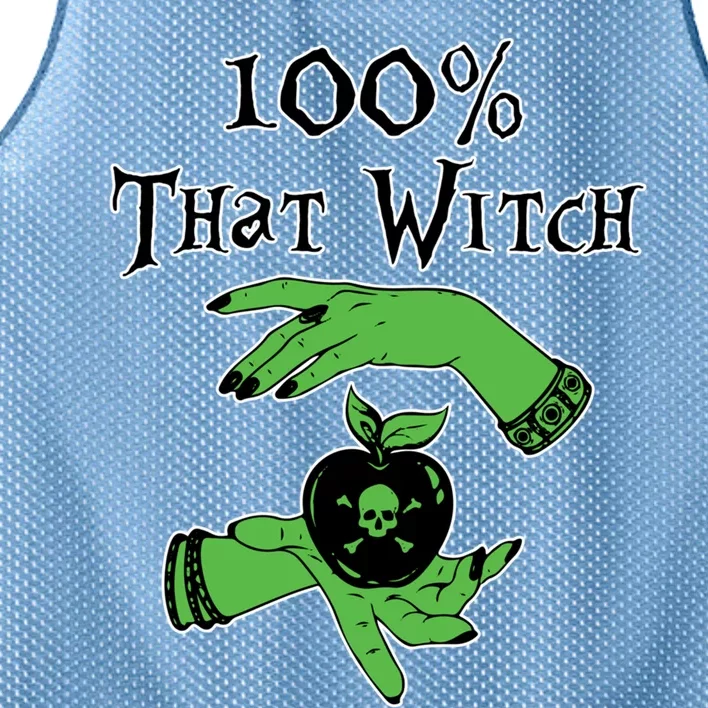 Kccreations 100% That Witch Gift Mesh Reversible Basketball Jersey Tank