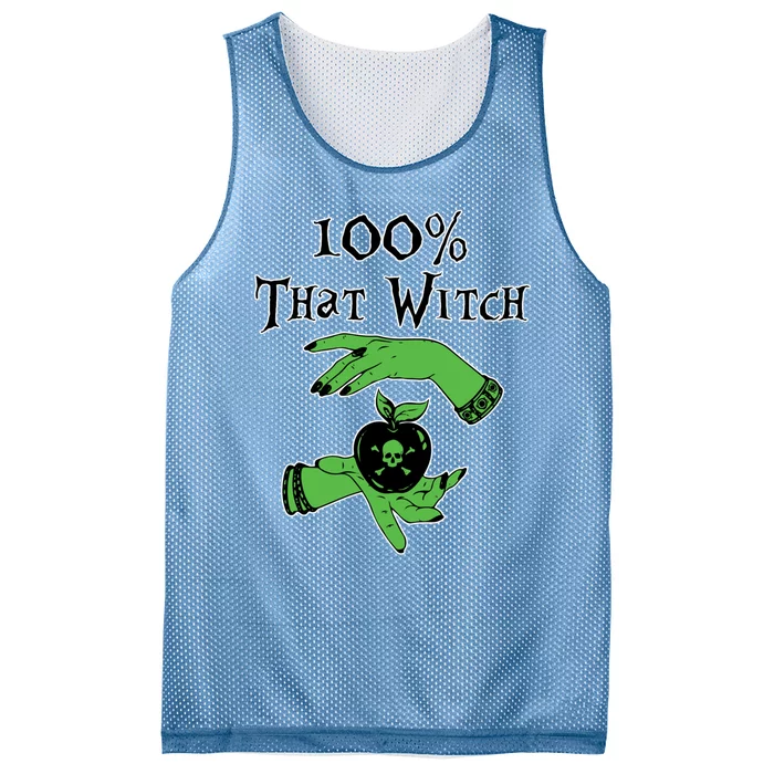 Kccreations 100% That Witch Gift Mesh Reversible Basketball Jersey Tank