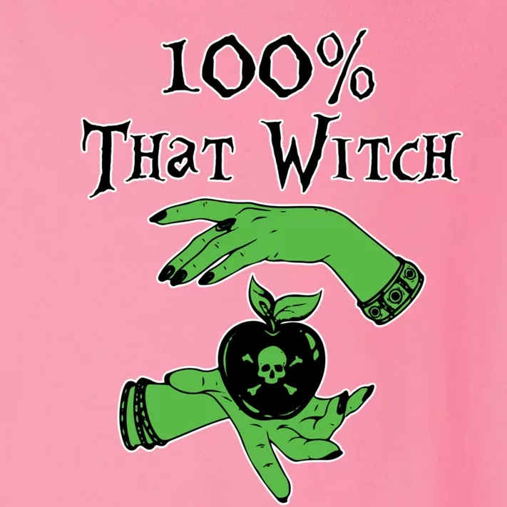 Kccreations 100% That Witch Gift Toddler Long Sleeve Shirt