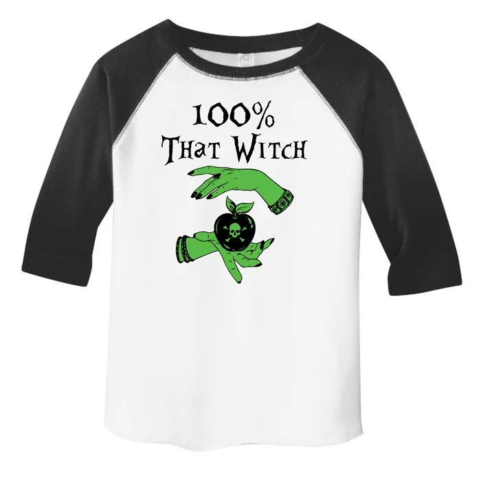 Kccreations 100% That Witch Gift Toddler Fine Jersey T-Shirt