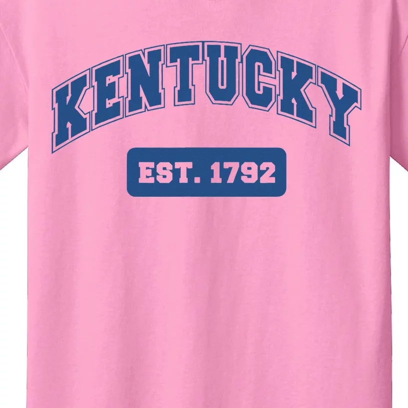 Kentucky 1792 Varsity Retro Style Kids T-Shirt