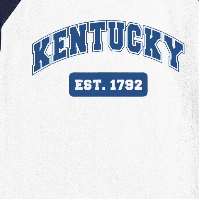 Kentucky 1792 Varsity Retro Style Baseball Sleeve Shirt