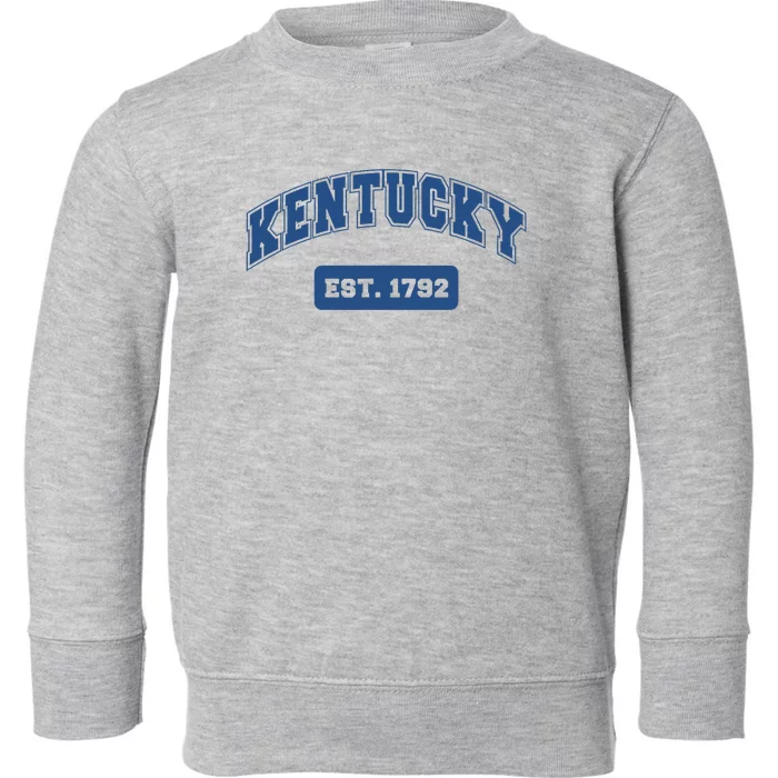 Kentucky 1792 Varsity Retro Style Toddler Sweatshirt