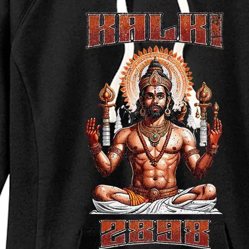 Kalki 2898 Ad Lord Vishnu Hindu Gods Avatars Women's Fleece Hoodie