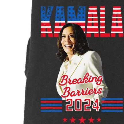 Kamala 2024 Breaking Barriers Kamala For President Doggie 3-End Fleece Hoodie