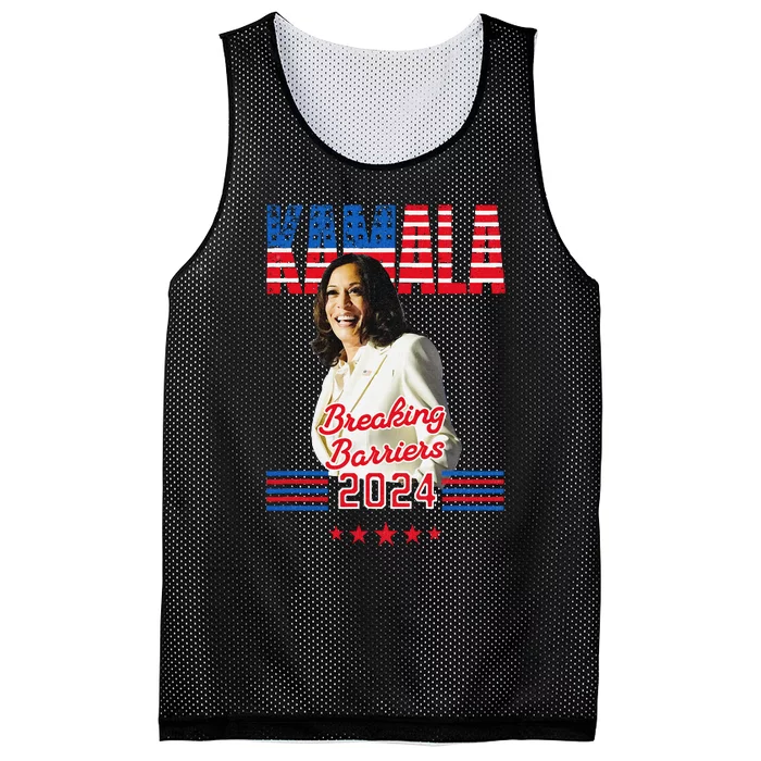 Kamala 2024 Breaking Barriers Kamala For President Mesh Reversible Basketball Jersey Tank