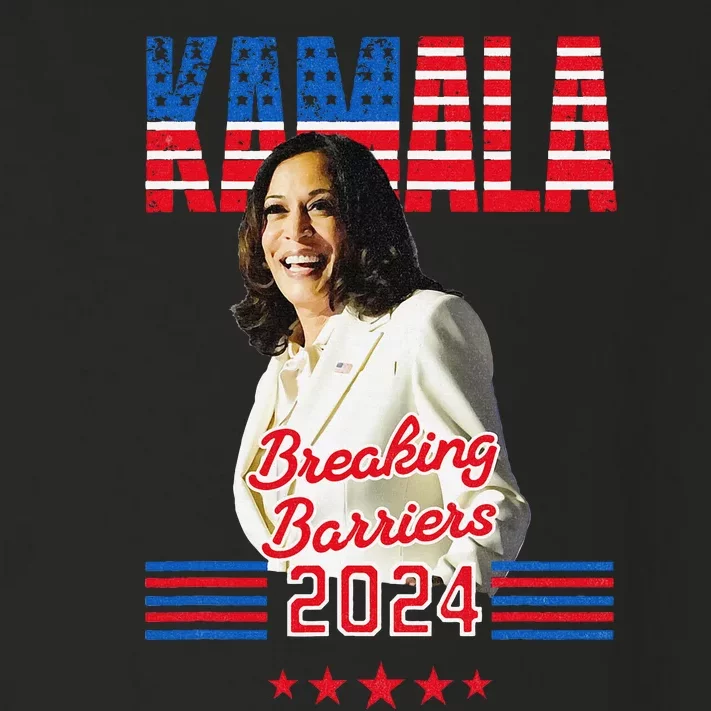 Kamala 2024 Breaking Barriers Kamala For President Toddler Long Sleeve Shirt