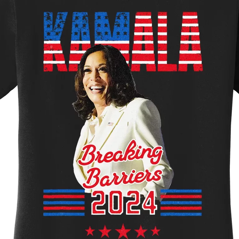 Kamala 2024 Breaking Barriers Kamala For President Women's T-Shirt