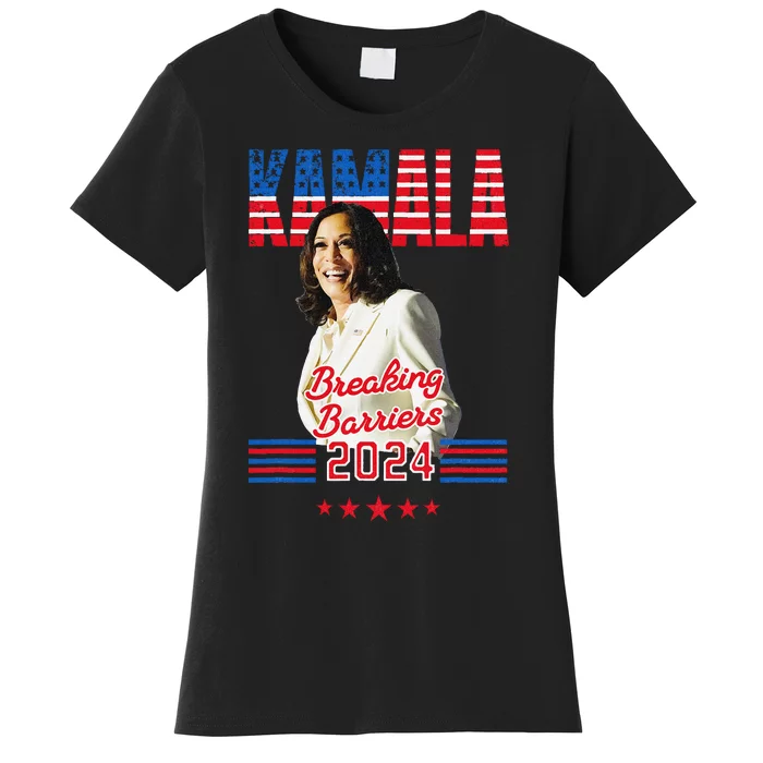 Kamala 2024 Breaking Barriers Kamala For President Women's T-Shirt