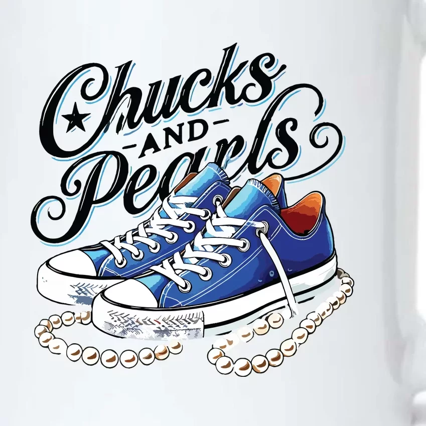 Kamala 2024 Chucks And Pearls Black Color Changing Mug