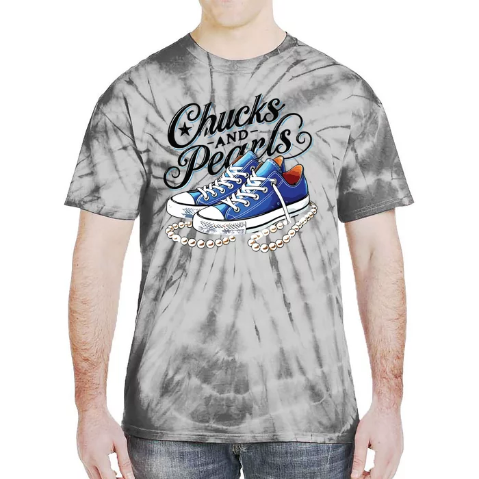 Kamala 2024 Chucks And Pearls Tie-Dye T-Shirt