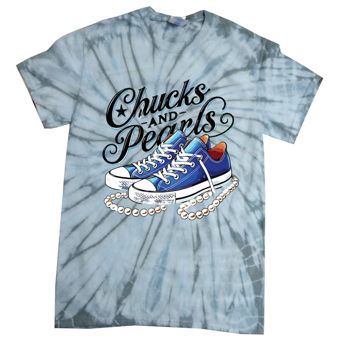 Kamala 2024 Chucks And Pearls Tie-Dye T-Shirt