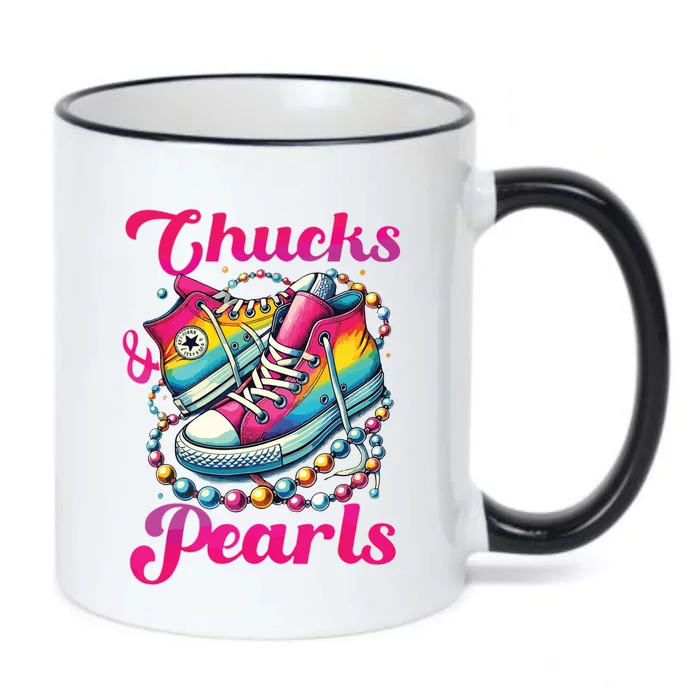 Kamala 2024 Chucks And Pearls Black Color Changing Mug