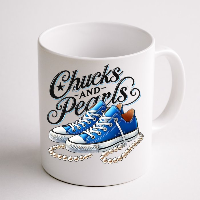 Kamala 2024 Chucks And Pearls Front & Back Coffee Mug