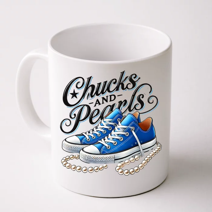 Kamala 2024 Chucks And Pearls Front & Back Coffee Mug