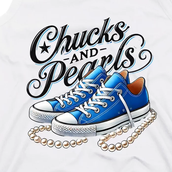 Kamala 2024 Chucks And Pearls Tank Top