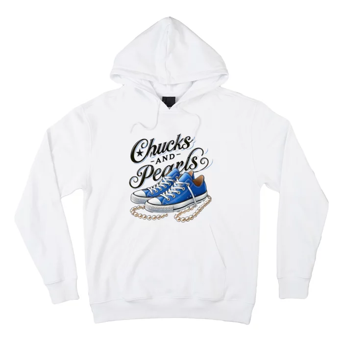 Kamala 2024 Chucks And Pearls Hoodie