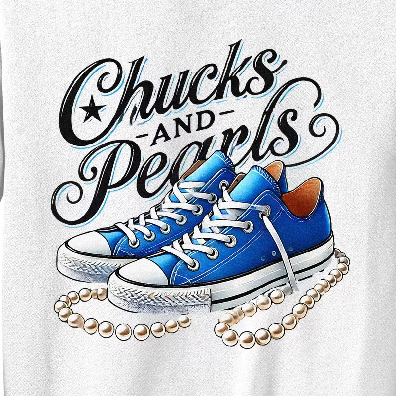 Kamala 2024 Chucks And Pearls Gift Sweatshirt