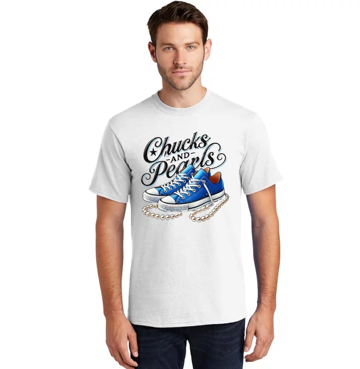 Kamala 2024 Chucks And Pearls Gift Tall T-Shirt