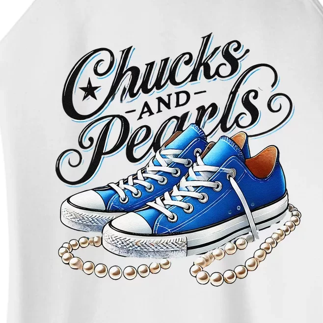 Kamala 2024 Chucks And Pearls Gift Women’s Perfect Tri Rocker Tank