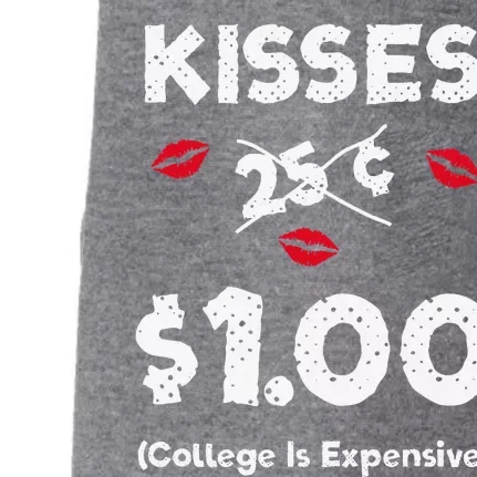 Kisses 25 Cents $1 College Is Expensive Doggie 3-End Fleece Hoodie