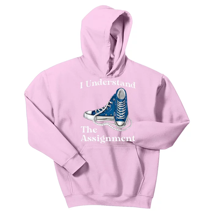 Kamala 2024 Chucks And Pearls Kids Hoodie