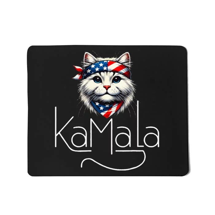 Kamalaharris 2024 Cat Lettering Positive Minimalist Mousepad