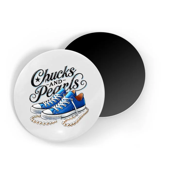 Kamala 2024 Chucks And Pearls Magnet