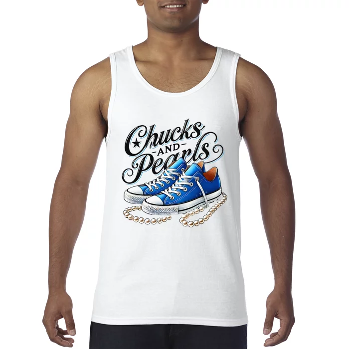 Kamala 2024 Chucks And Pearls Tank Top