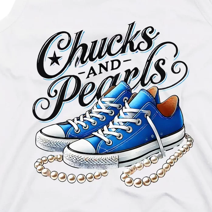 Kamala 2024 Chucks And Pearls Tank Top