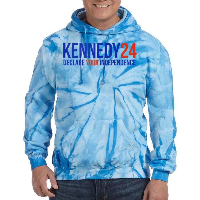 Kennedy 24 Declare Your Independence Rfk 2024 Election Tie Dye Hoodie