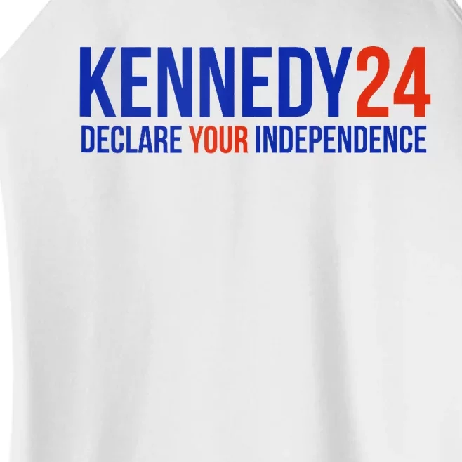 Kennedy 24 Declare Your Independence Rfk 2024 Election Women’s Perfect Tri Rocker Tank