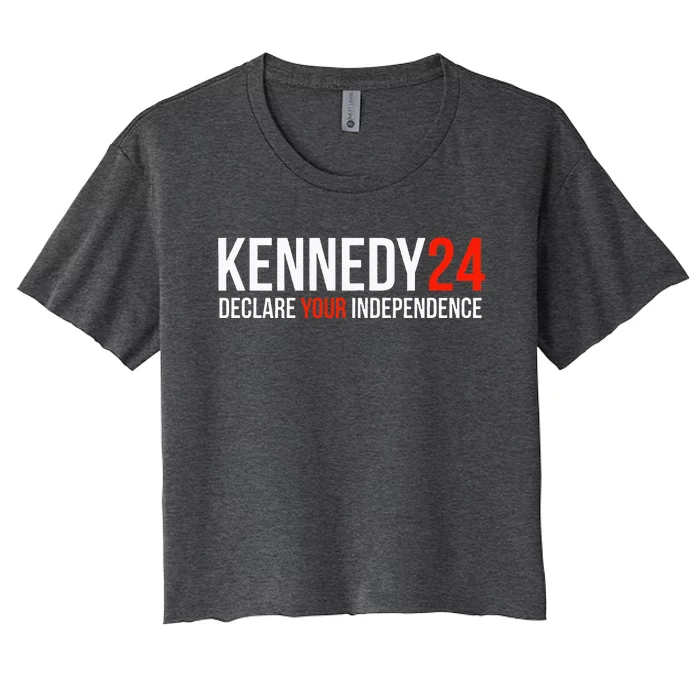 Kennedy 24 Declare Your Independence Women's Crop Top Tee