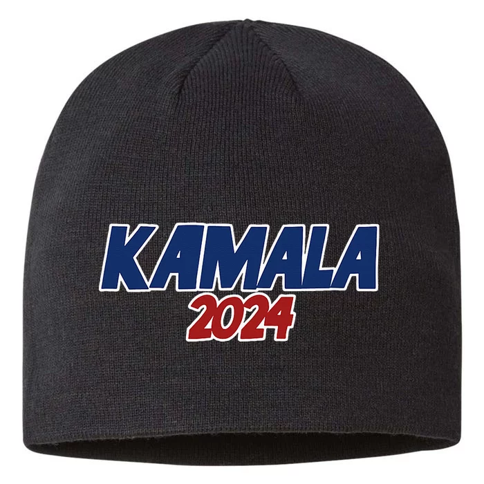 Kamala 2024 Design Vote Kamala Harris 2024 Election Democrat 8 1/2in Sustainable Knit Beanie